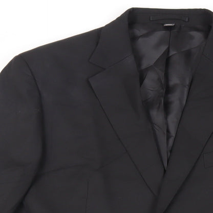 Mens UK Size 42 Marks and Spencer Regular Black Suit Jacket