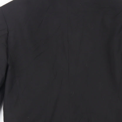 Mens UK Size 36 Marks and Spencer Regular Black Suit Tuxedo