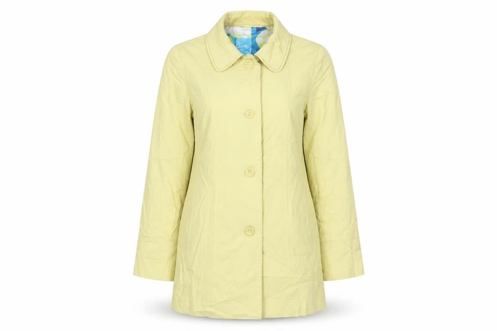 Womens UK Size 10 Per Una Yellow Overcoat