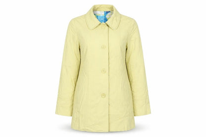 Womens UK Size 10 Per Una Yellow Overcoat