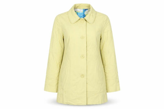 Womens UK Size 10 Per Una Yellow Overcoat