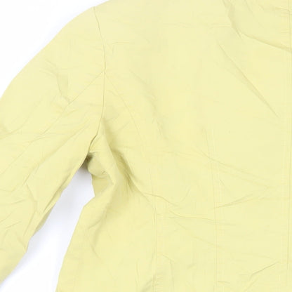 Womens UK Size 10 Per Una Yellow Overcoat