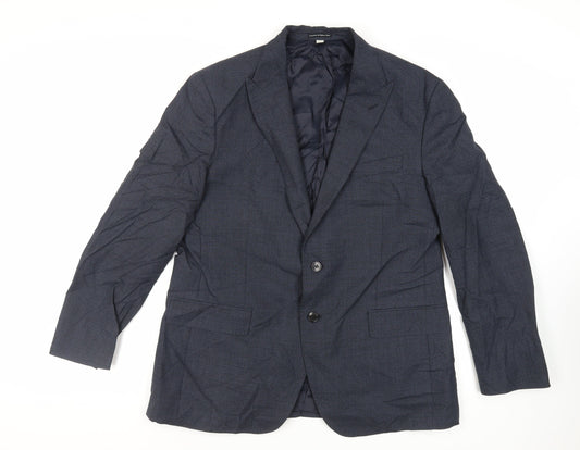 Mens UK Size 44 Marks and Spencer Regular Blue Suit Jacket