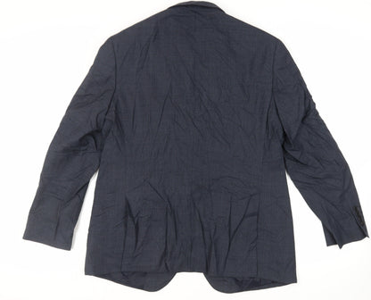 Mens UK Size 44 Marks and Spencer Regular Blue Suit Jacket