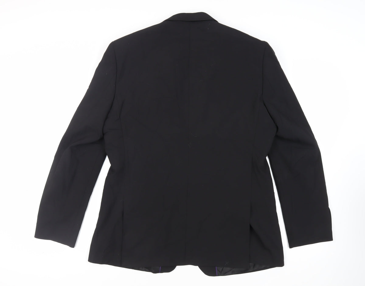 Mens UK Size 44 Tom English Regular Black Suit Jacket