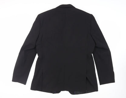 Mens UK Size 44 Tom English Regular Black Suit Jacket