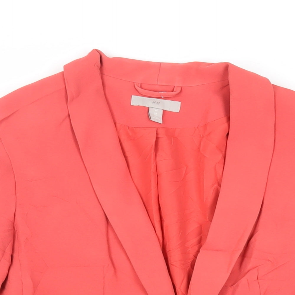 Womens UK Size 10 H&M Red Jacket