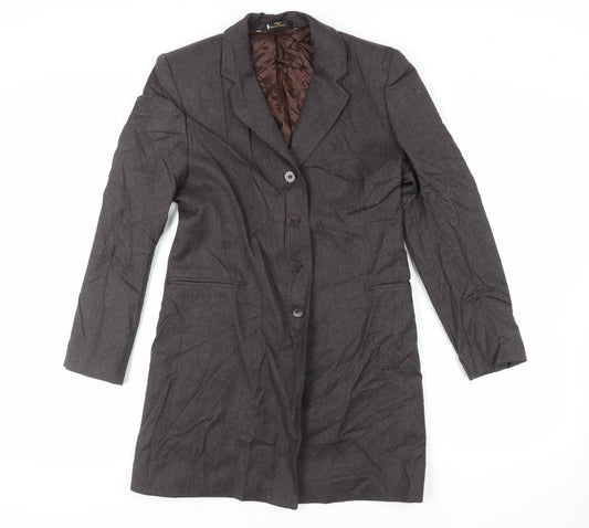 Womens UK Size 10 Marks and Spencer Grey Overcoat