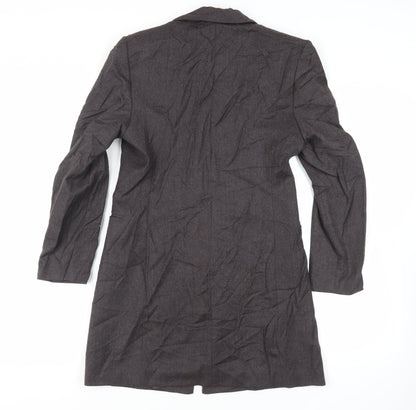 Womens UK Size 10 Marks and Spencer Grey Overcoat