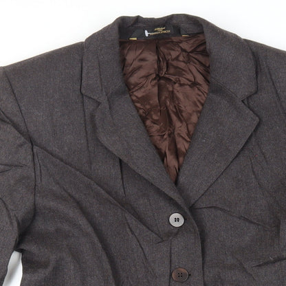 Womens UK Size 10 Marks and Spencer Grey Overcoat