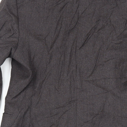 Womens UK Size 10 Marks and Spencer Grey Overcoat