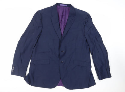 Mens UK Size 44 Marks and Spencer Regular Blue Suit Jacket