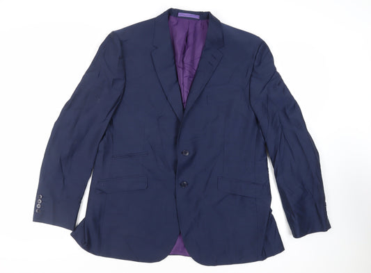 Mens UK Size 44 Marks and Spencer Regular Blue Suit Jacket