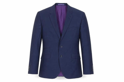 Marks & Spencer Mens Blue Striped Polyester Jacket Suit Jacket Size 44 Regular