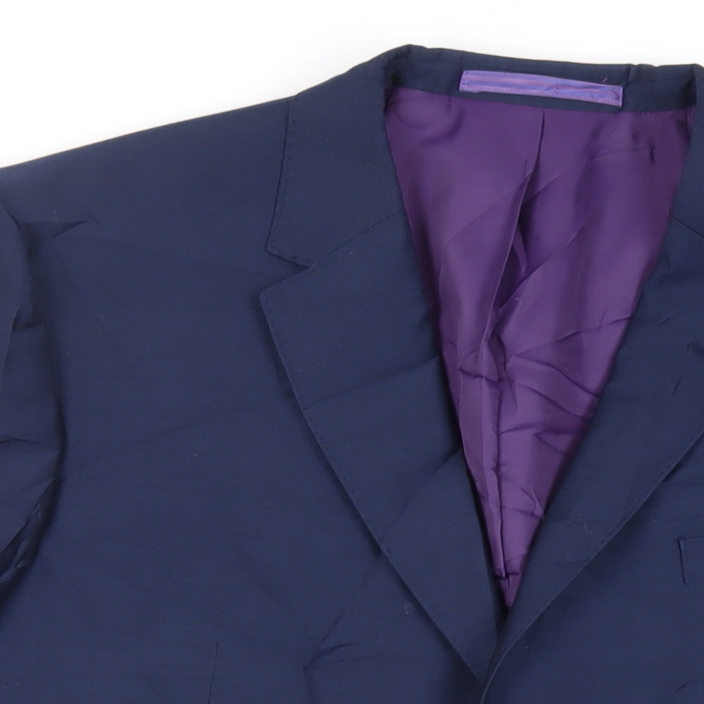 Mens UK Size 44 Marks and Spencer Regular Blue Suit Jacket