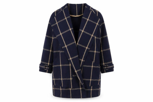 Womens UK Size 8 River Island Blue Overcoat