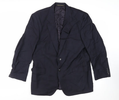 Mens UK Size 42 Marks and Spencer Regular Blue Suit Jacket