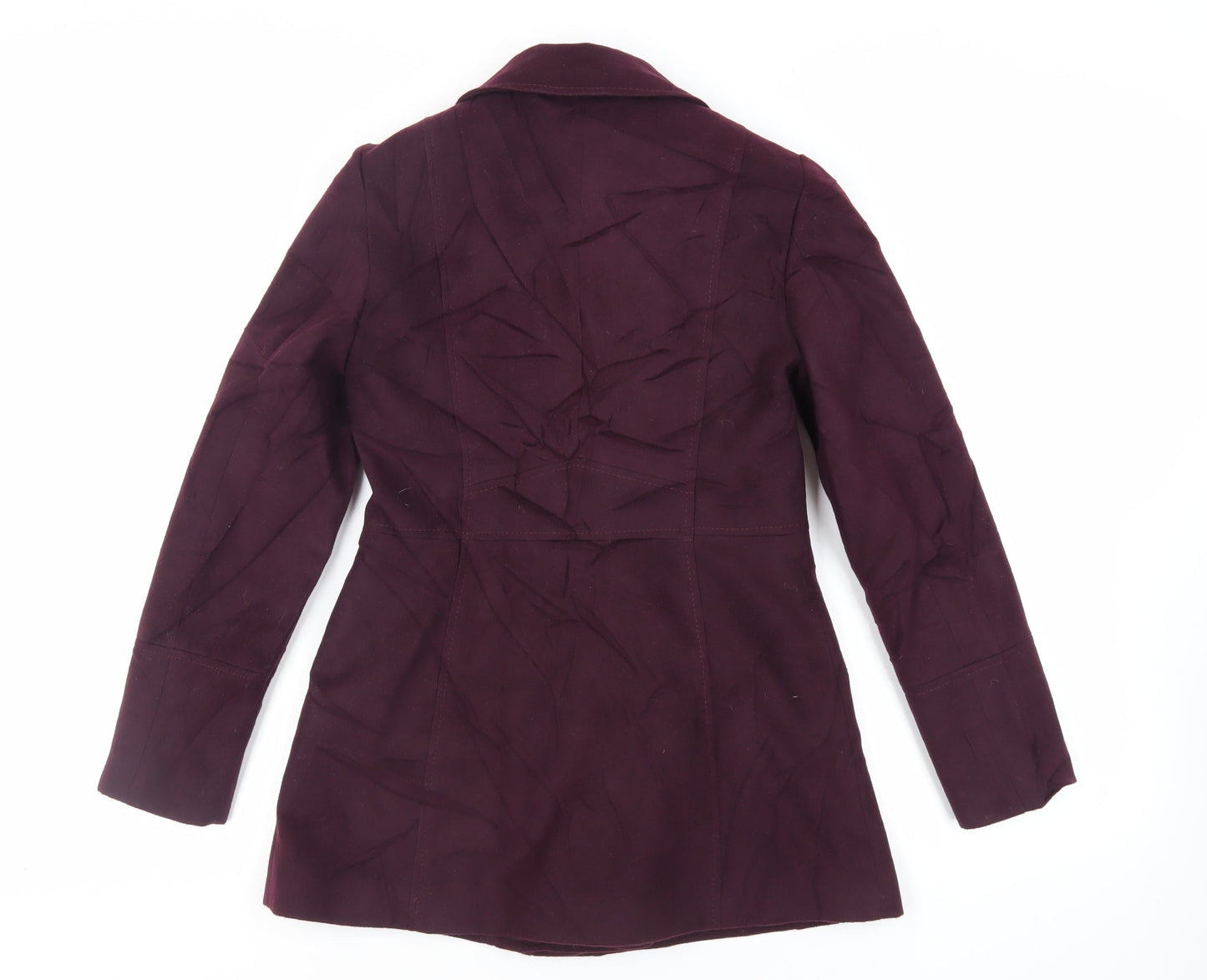 Womens UK Size 8 Debenhams Purple Overcoat
