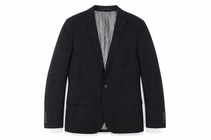 Mens UK Size 38 Topman Regular Black Suit Jacket