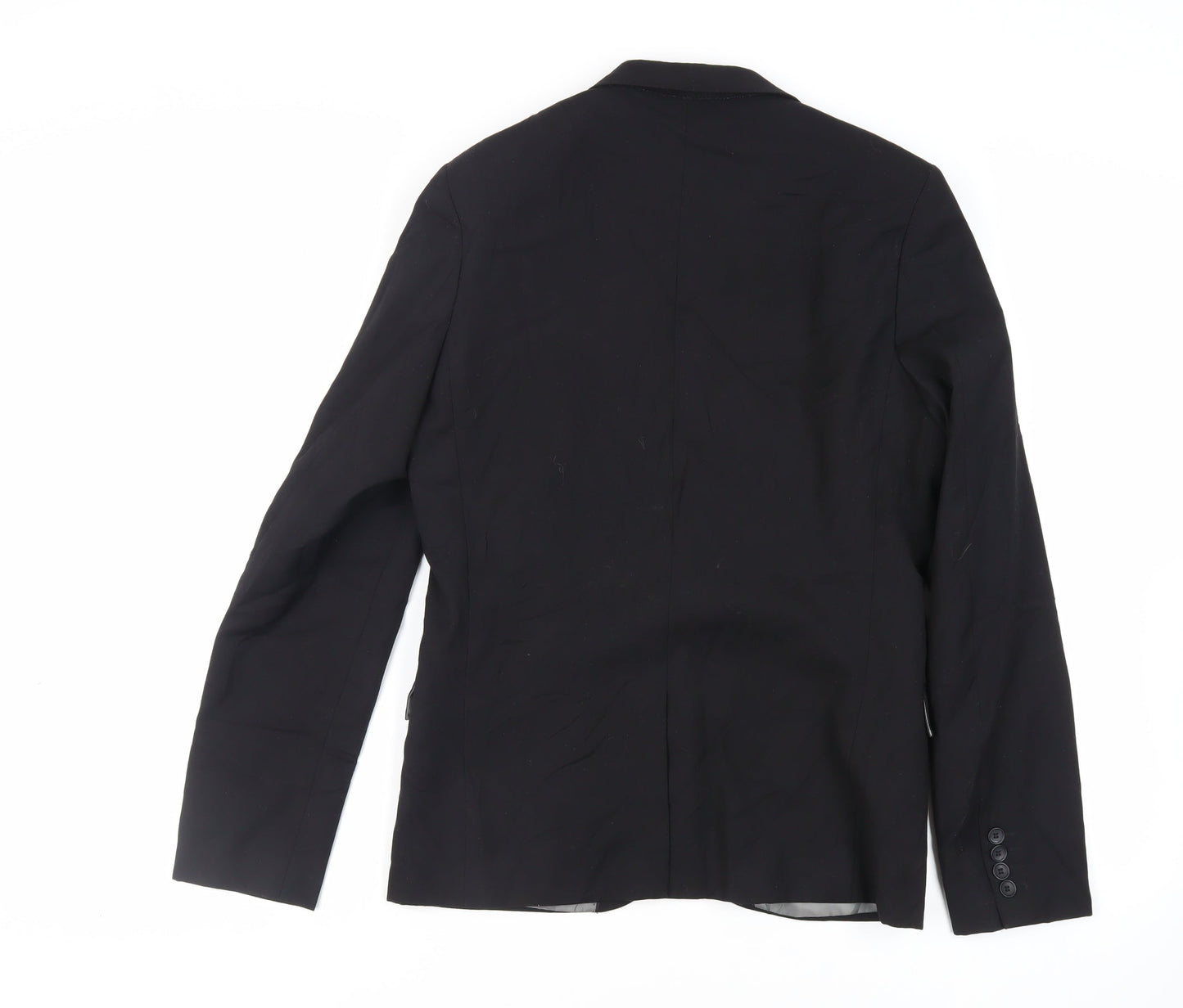 Mens UK Size 38 Topman Regular Black Suit Jacket
