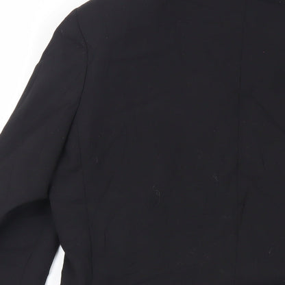 Mens UK Size 38 Topman Regular Black Suit Jacket