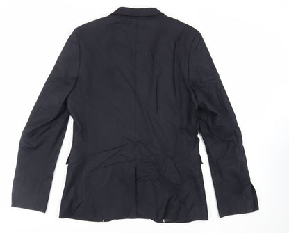 Mens UK Size 40 Topman Regular Black Suit Jacket