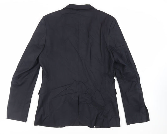 Mens UK Size 40 Topman Regular Black Suit Jacket