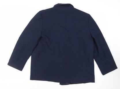 Lauré Womens Blue Jacket Blazer Size 18 - Open Vintage