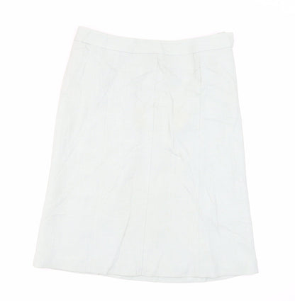 NEXT Womens Green Polyester A-Line Skirt Size 12 Zip