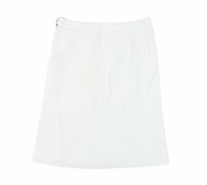 NEXT Womens Green Polyester A-Line Skirt Size 12 Zip