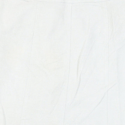 NEXT Womens Green Polyester A-Line Skirt Size 12 Zip