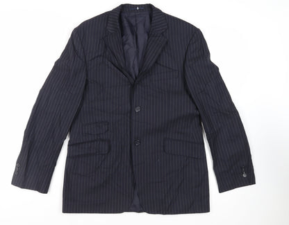 Mens UK Size 42 Burton Regular Blue Suit Jacket