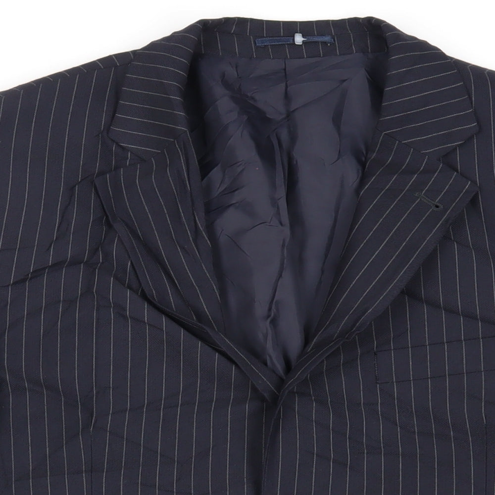 Mens UK Size 42 Burton Regular Blue Suit Jacket