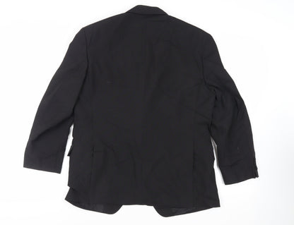 Mens UK Size 40 Varteks Regular Black Suit Tuxedo