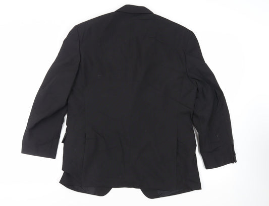 Mens UK Size 40 Varteks Regular Black Suit Tuxedo