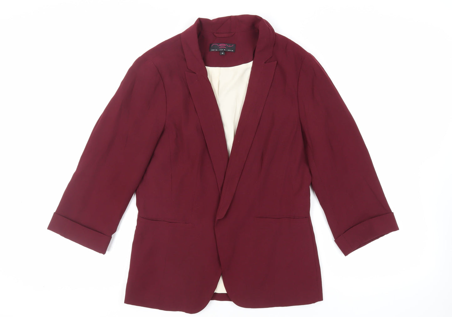 Womens UK Size 14 New Look Purple Jacket Blazer