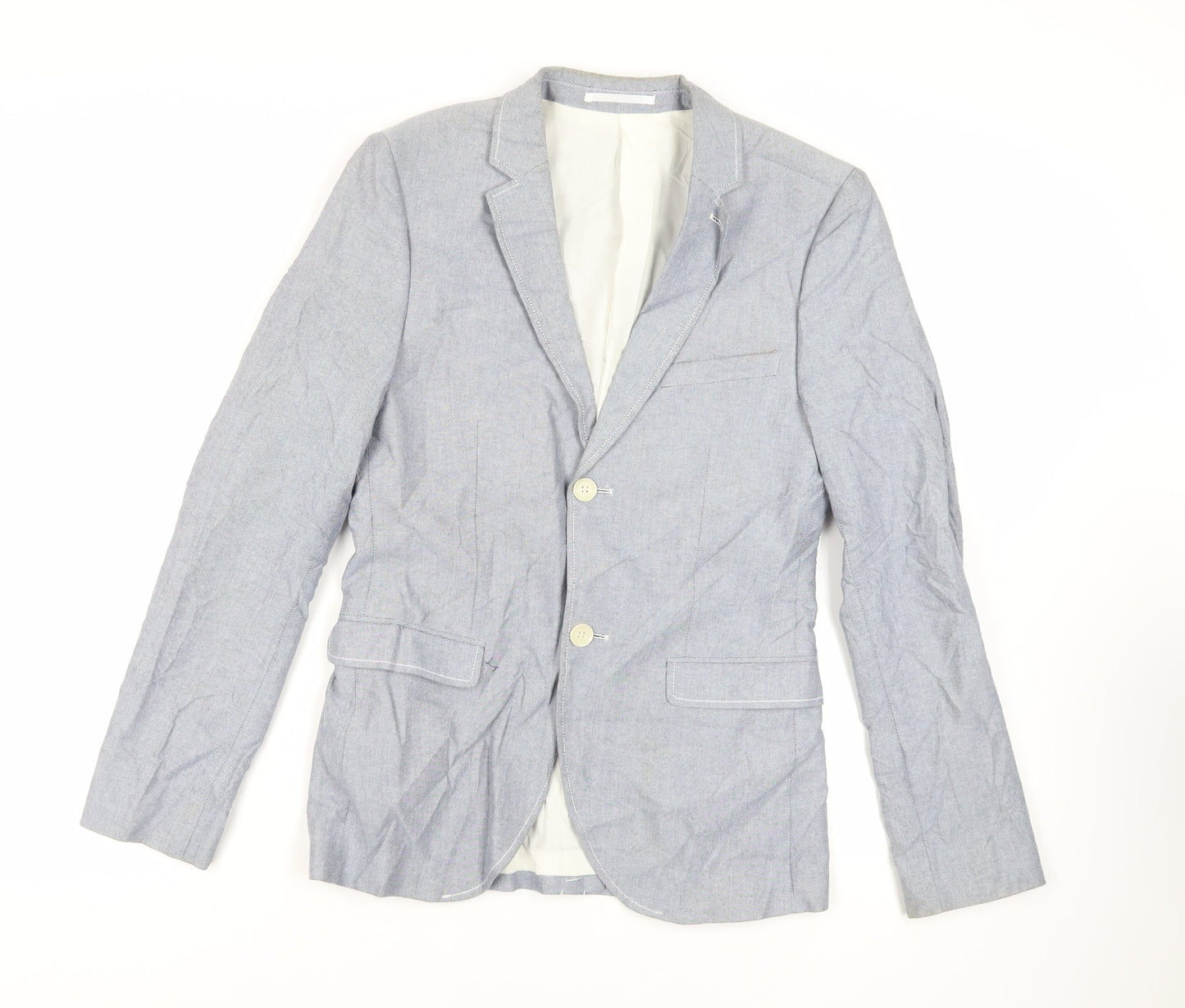 Mens UK Size 36 Topman Regular Blue Suit Jacket