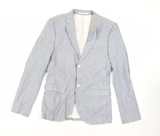 Mens UK Size 36 Topman Regular Blue Suit Jacket