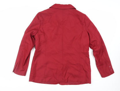Womens UK Size 16 Daxon Red Jacket