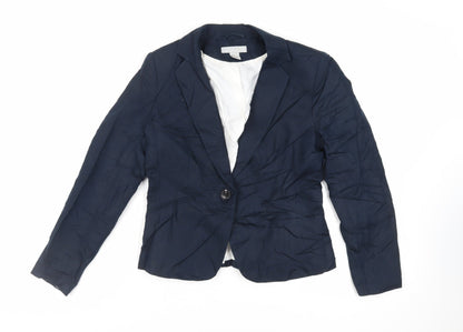 Womens UK Size 10 H&M Blue Jacket