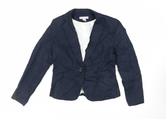 Womens UK Size 10 H&M Blue Jacket