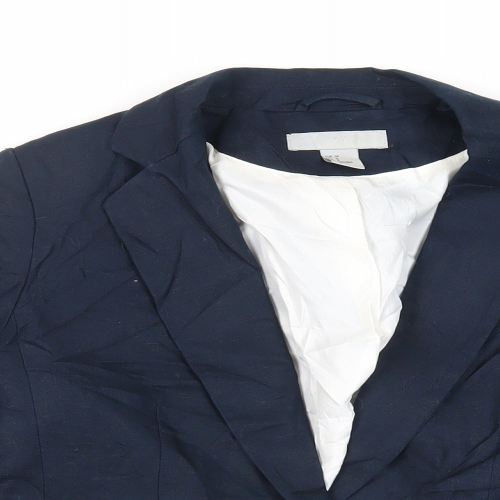 Womens UK Size 10 H&M Blue Jacket