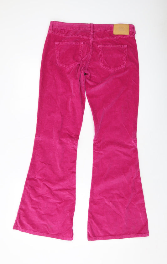 BDG Womens Pink Cotton Trousers Size 29 in L32 in Regular Button