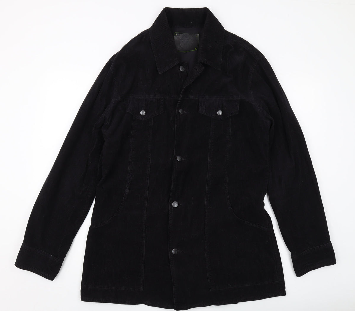 Peter Green Womens Black Jacket Size L Button