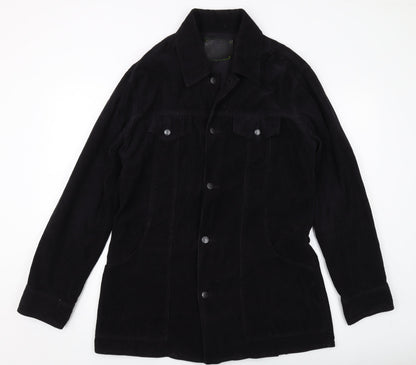 Peter Green Womens Black Jacket Size L Button