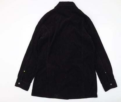 Peter Green Womens Black Jacket Size L Button