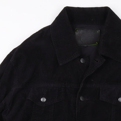 Peter Green Womens Black Jacket Size L Button