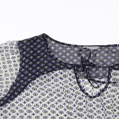 Womens UK Size 16 Marks and Spencer Blue Basic Blouse