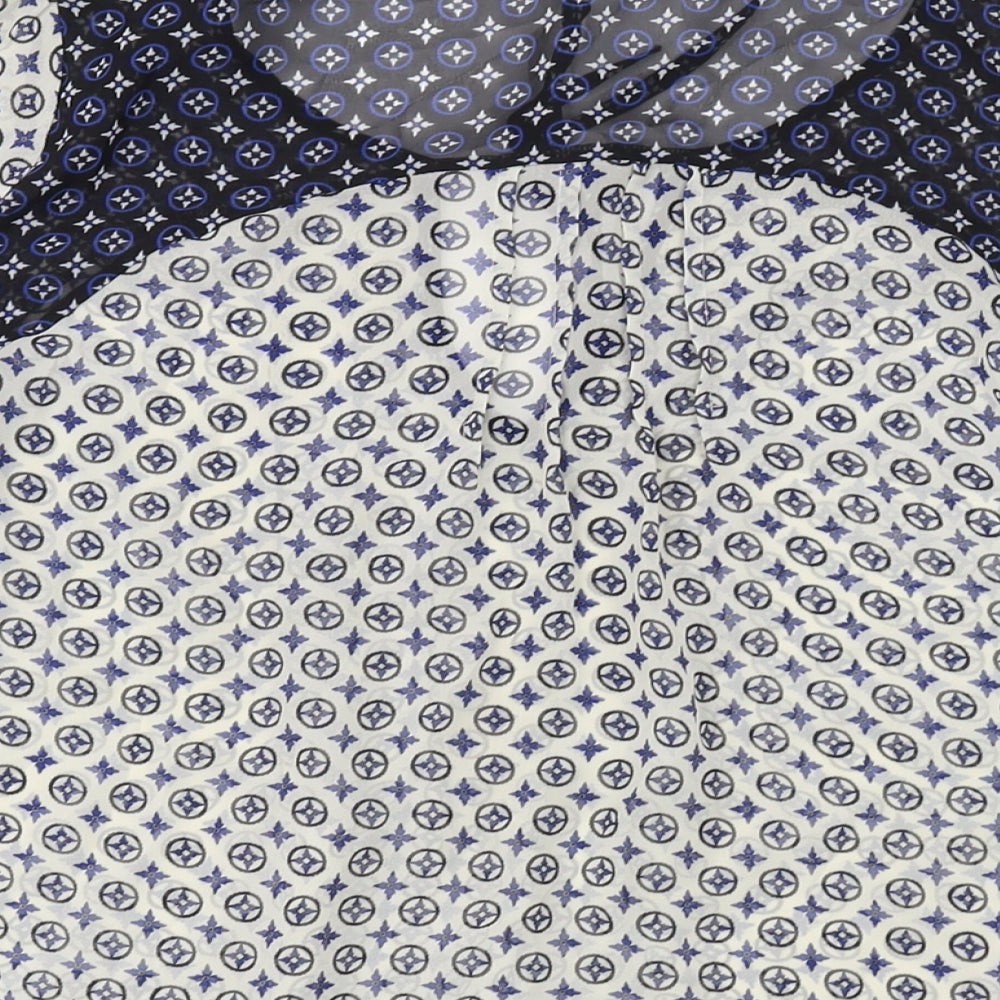 Womens UK Size 16 Marks and Spencer Blue Basic Blouse
