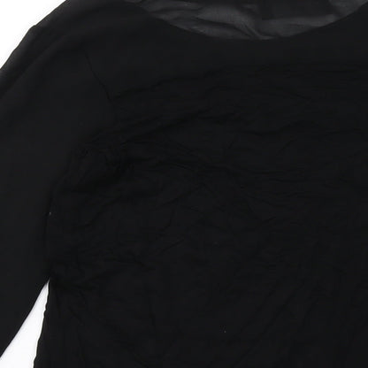 Womens UK Size 12 NEXT Black Basic Blouse